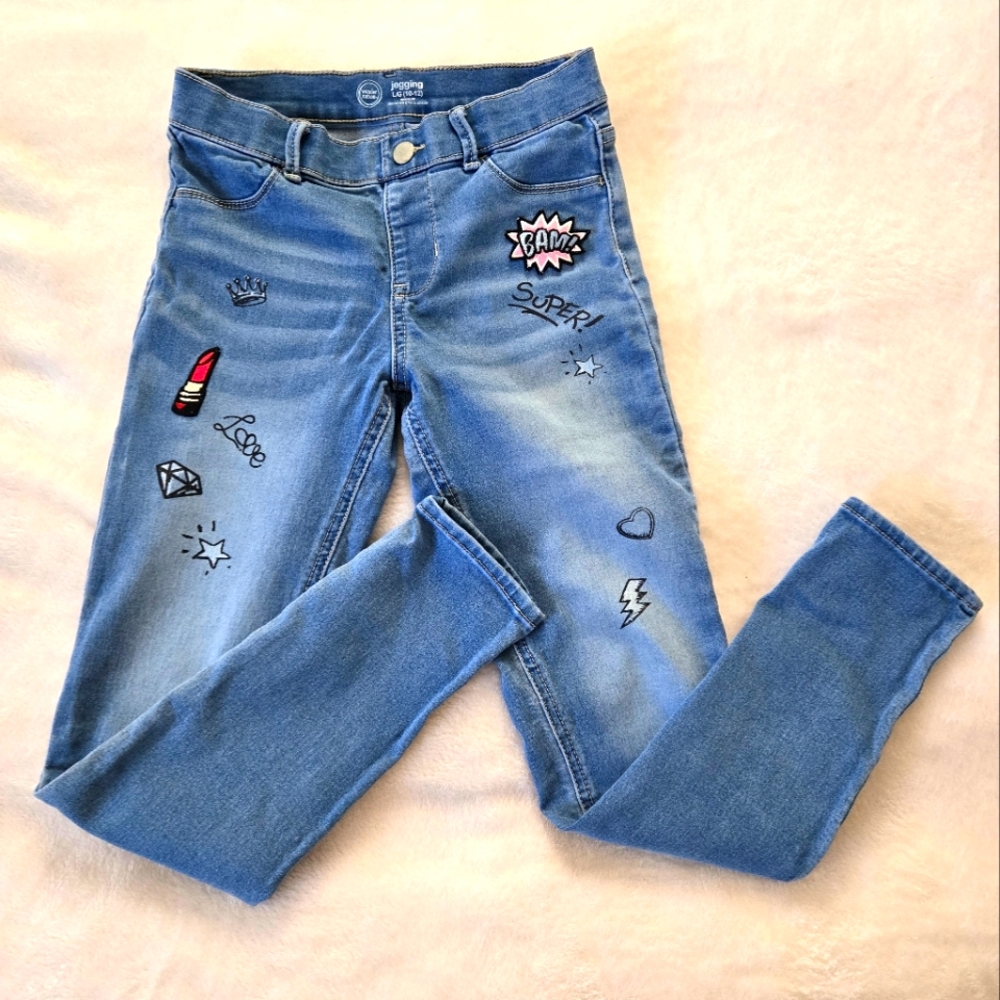 Wonder Nation Big Girl's Jeggings Size L